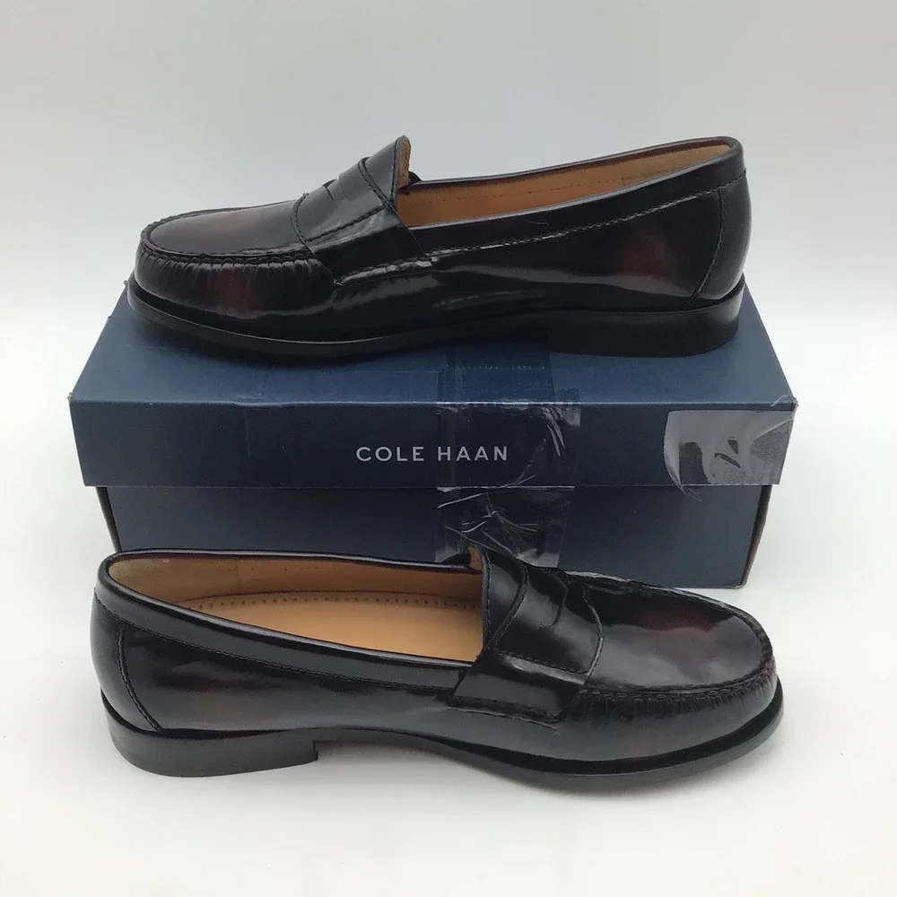 Cole Haan Mens Pinch Penny Loafers Leather Dress Shoes 03504 Size 9 E NEW